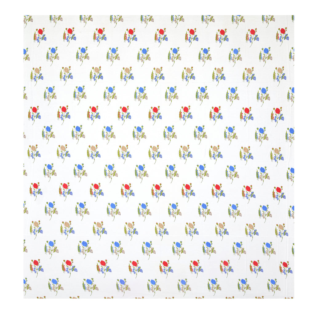 Multicolor Rose Print Super King Bedsheet