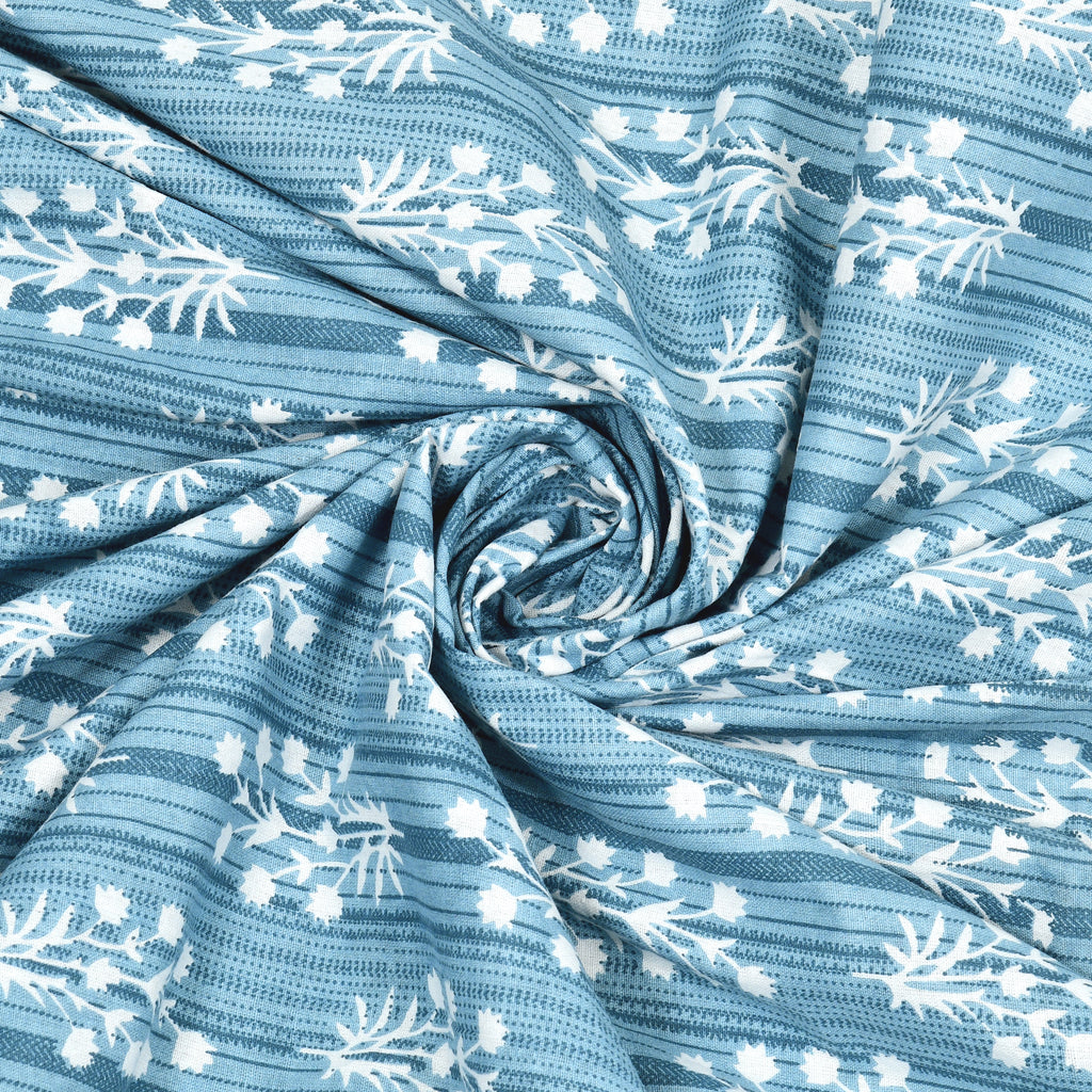 Blue Harmony Cotton Bedsheet