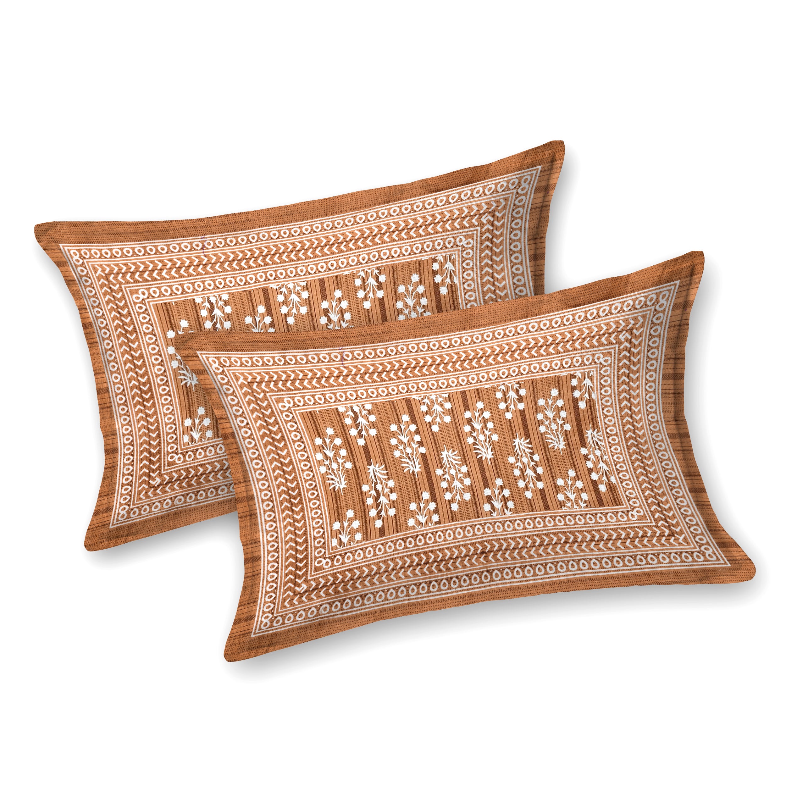 Rust Harmony Cotton Bedsheet