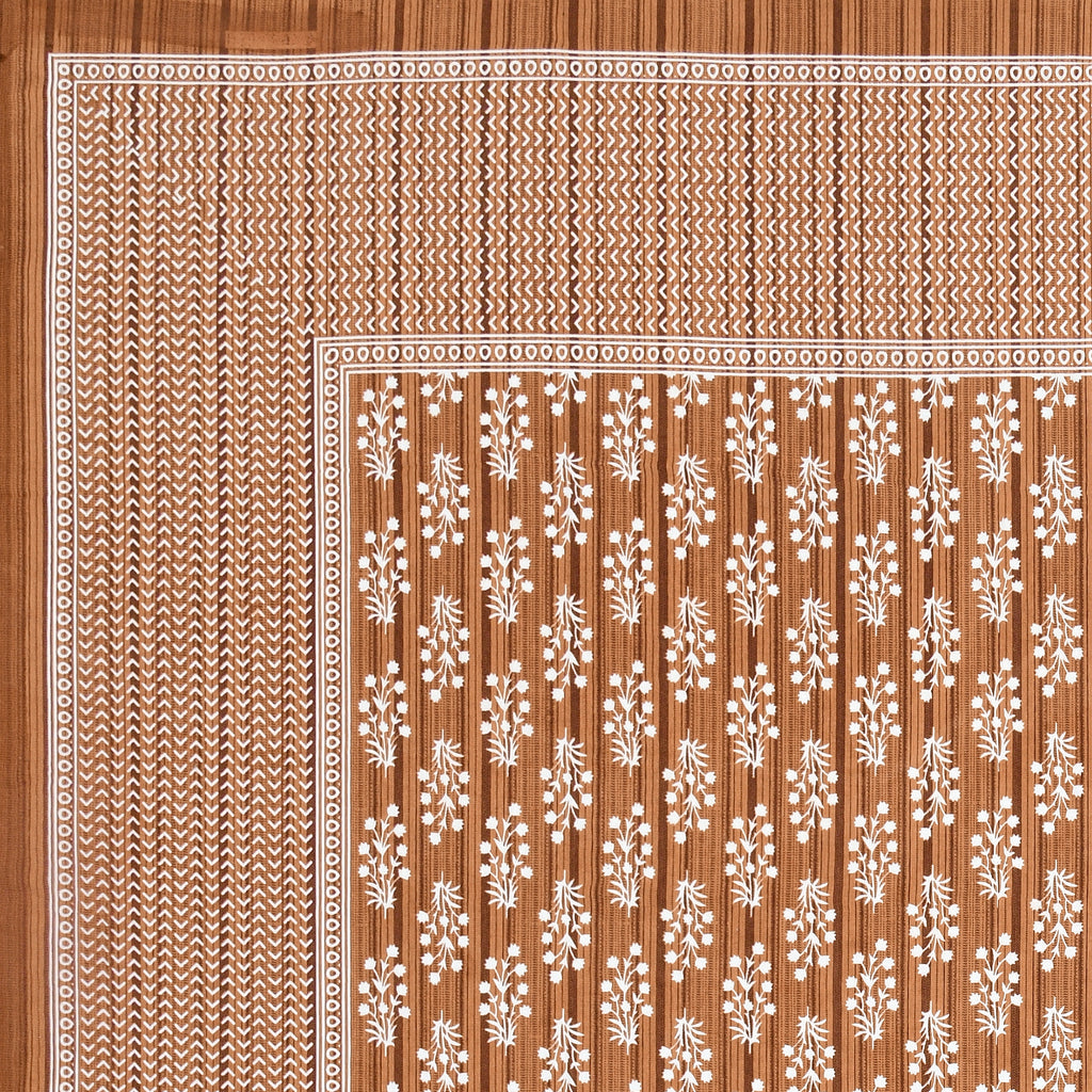 Rust Harmony Cotton Bedsheet