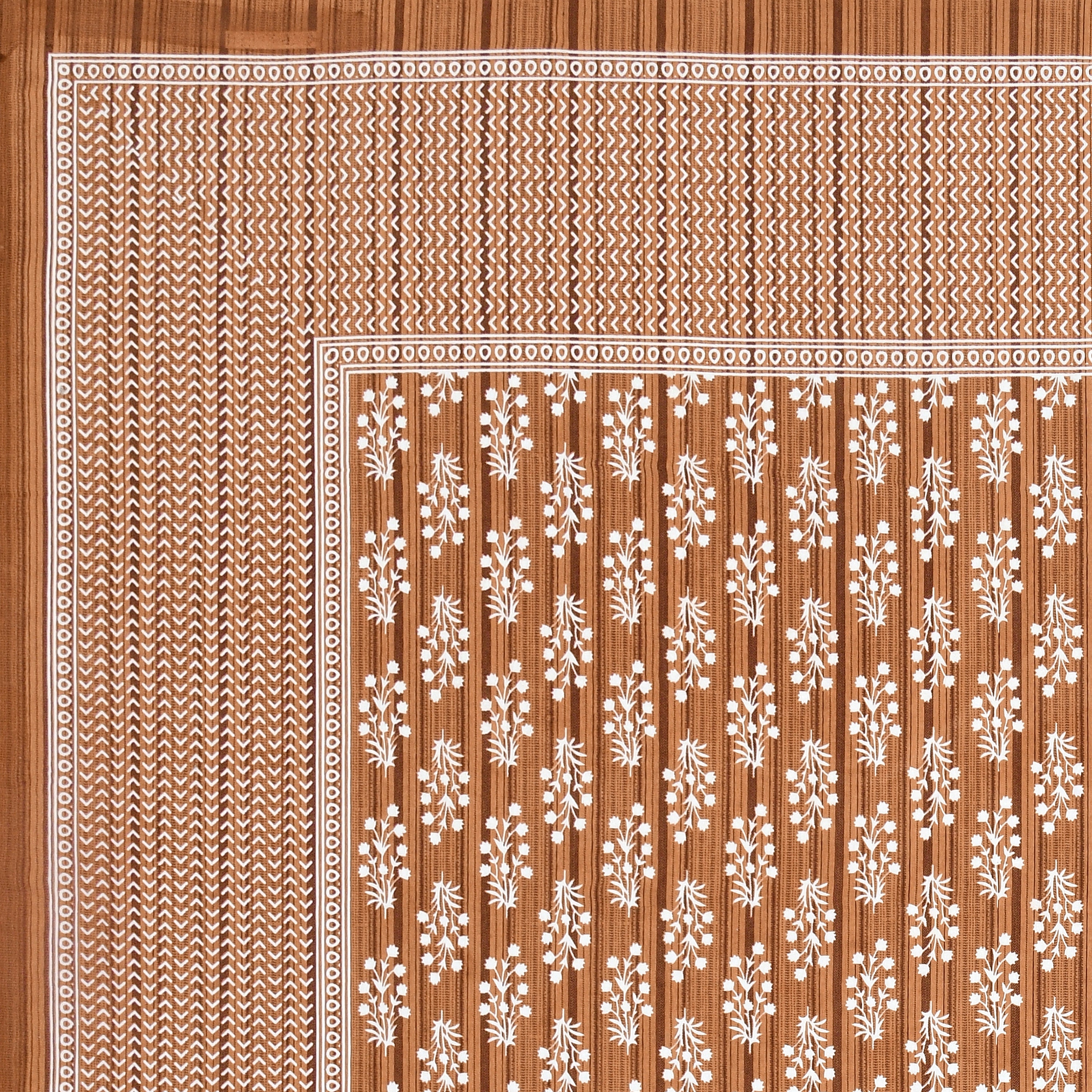 Rust Harmony Cotton Bedsheet