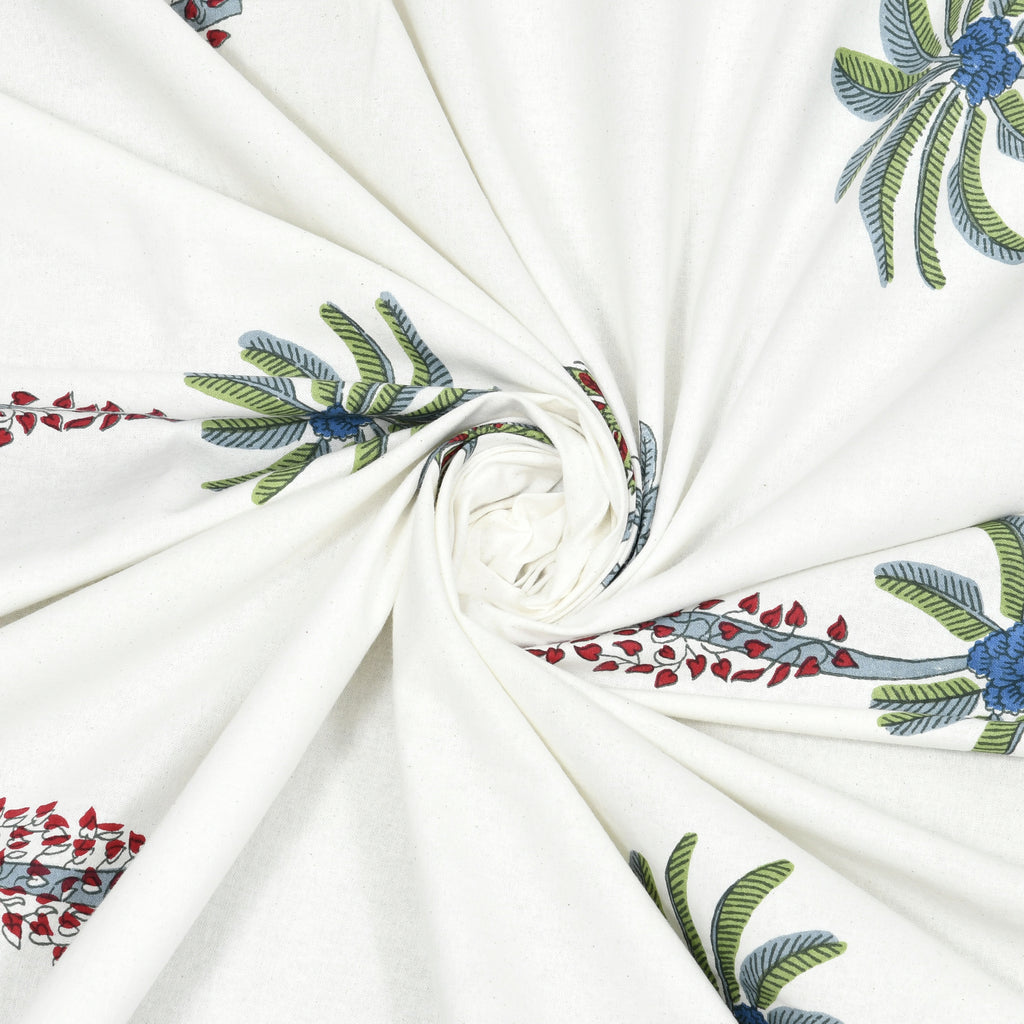 Palm Paradise King Size Bedsheet – Blue Green