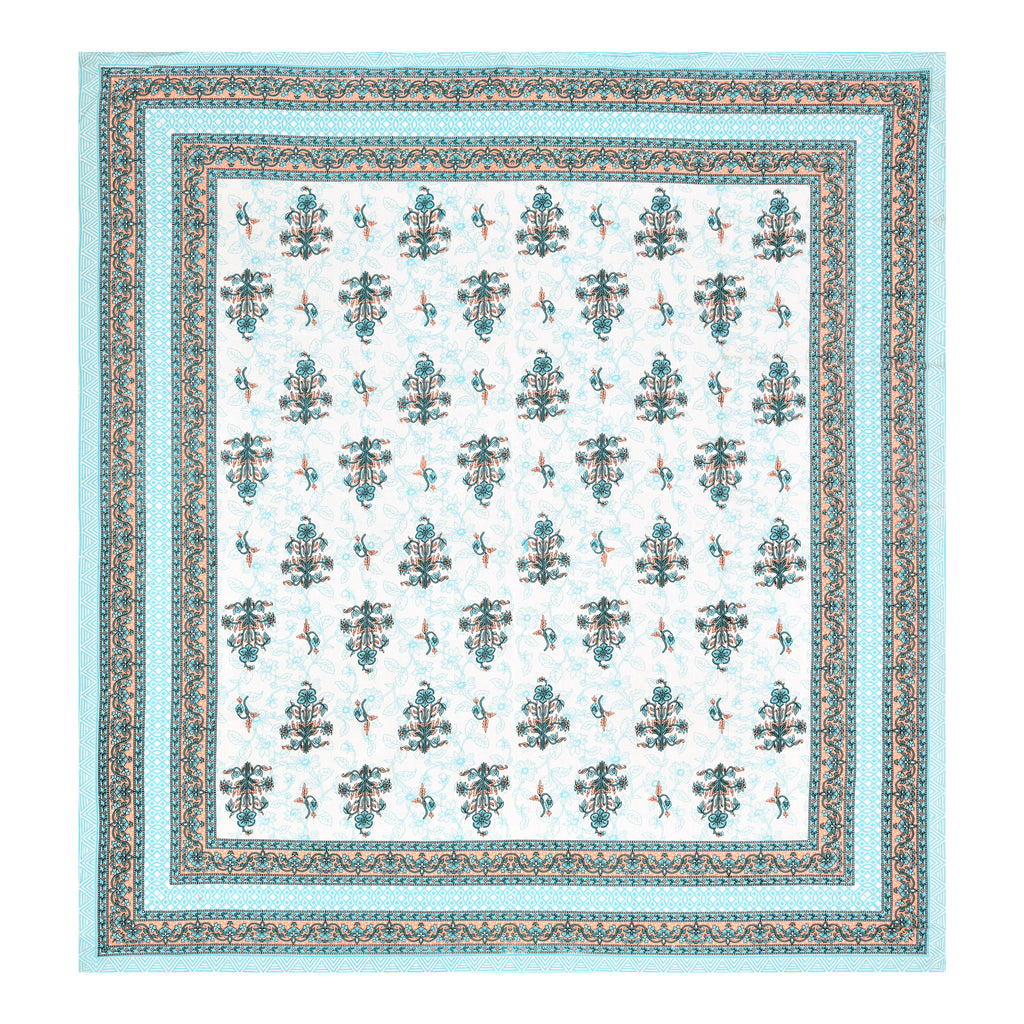 Green Planted Cotton Bedsheet Set