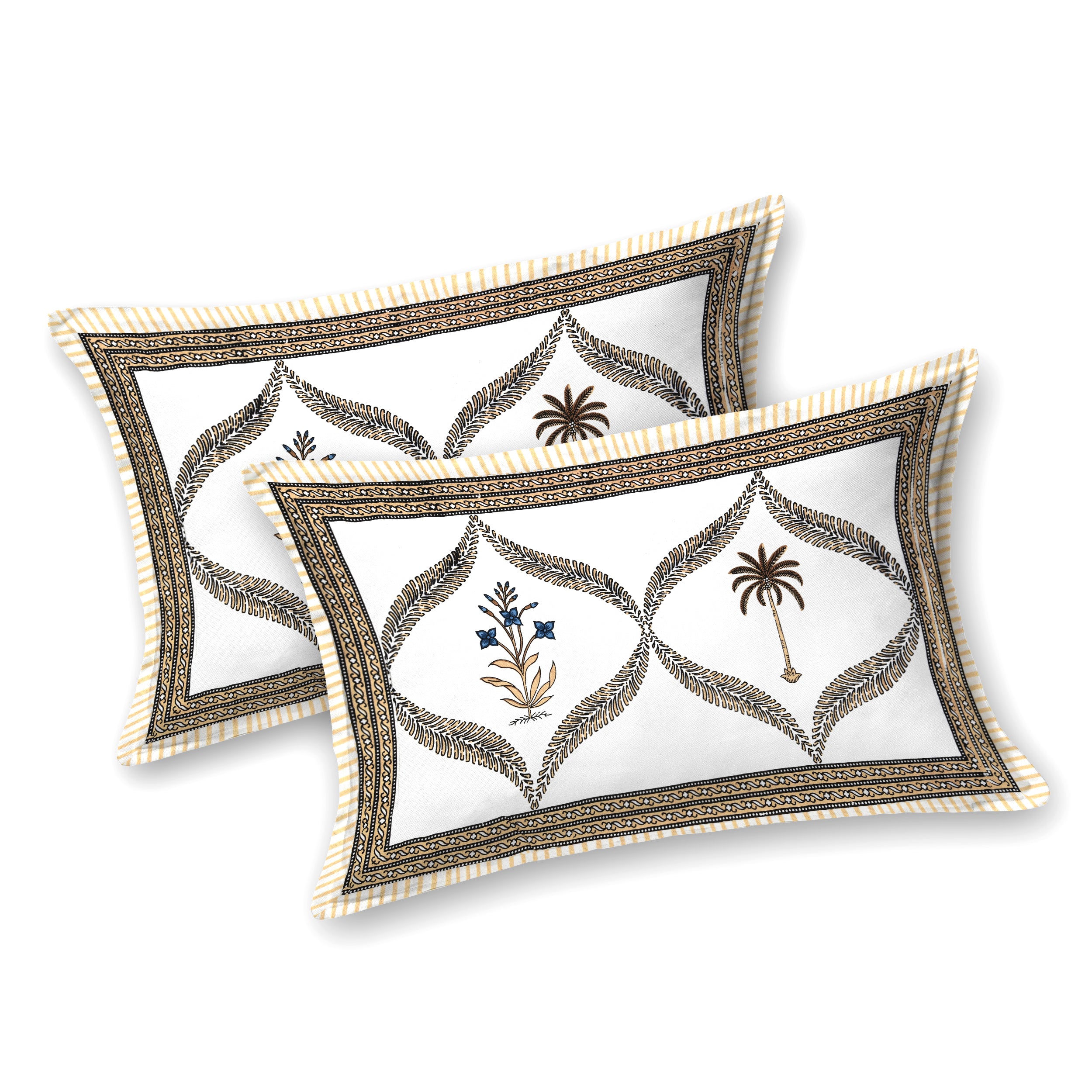 Royal Palm Lattice King Size Bedsheet