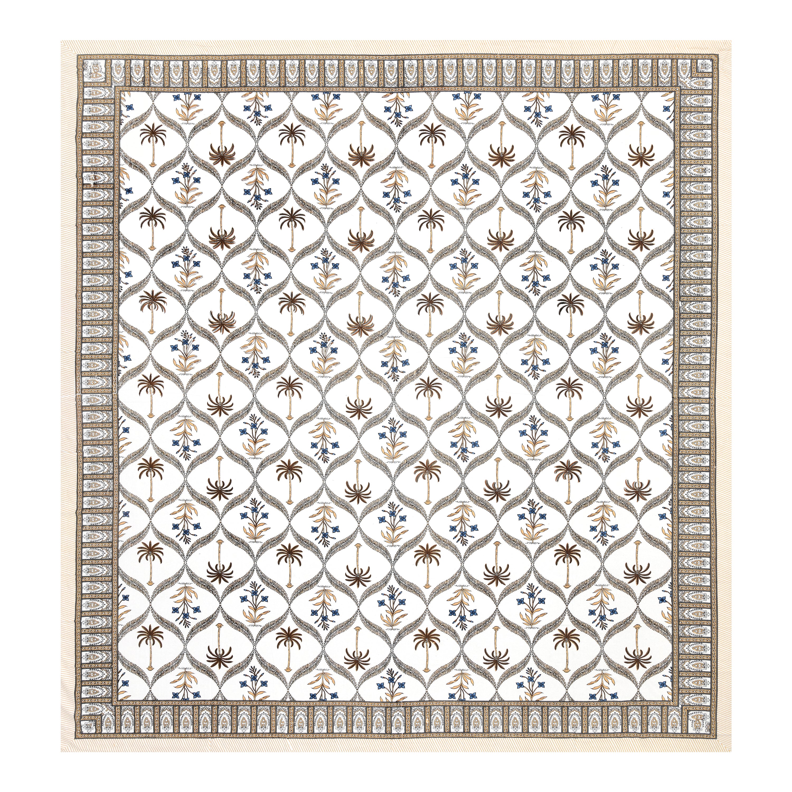 Royal Palm Lattice King Size Bedsheet
