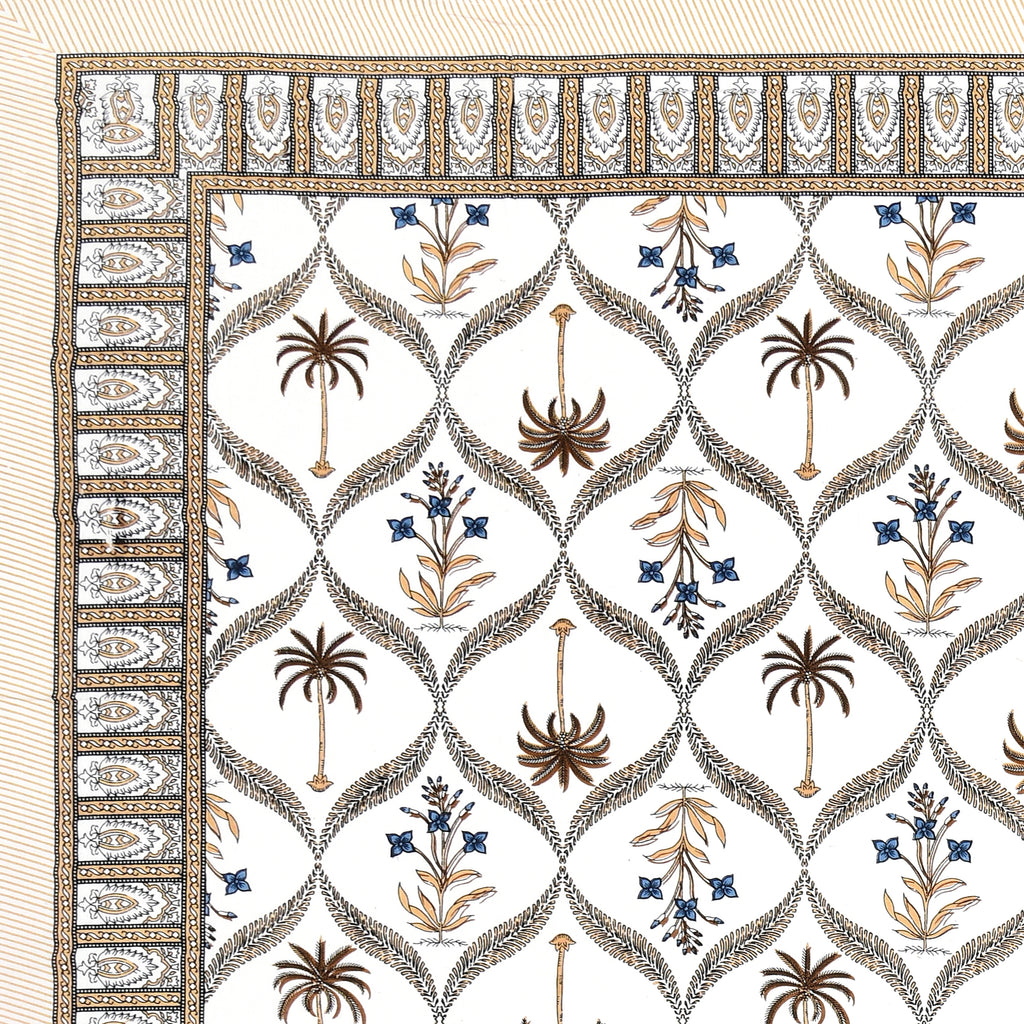 Royal Palm Lattice King Size Bedsheet