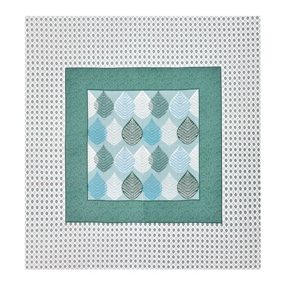 Teal Leaf Design Cotton Bedsheet Set