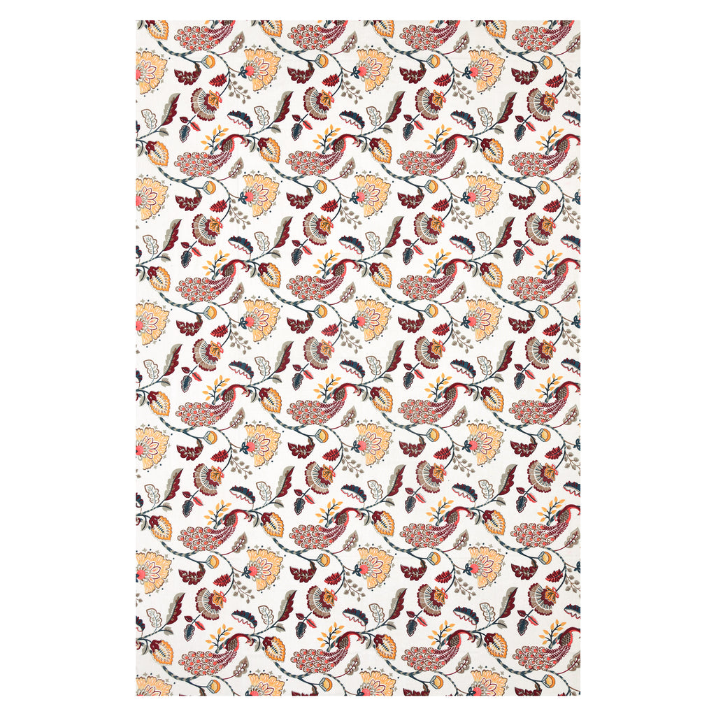 Royal Peacock & Floral Single Bedsheet