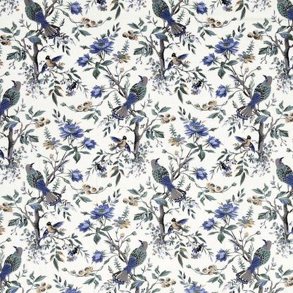 Blue Blossom Bird & Floral Single Bedsheet