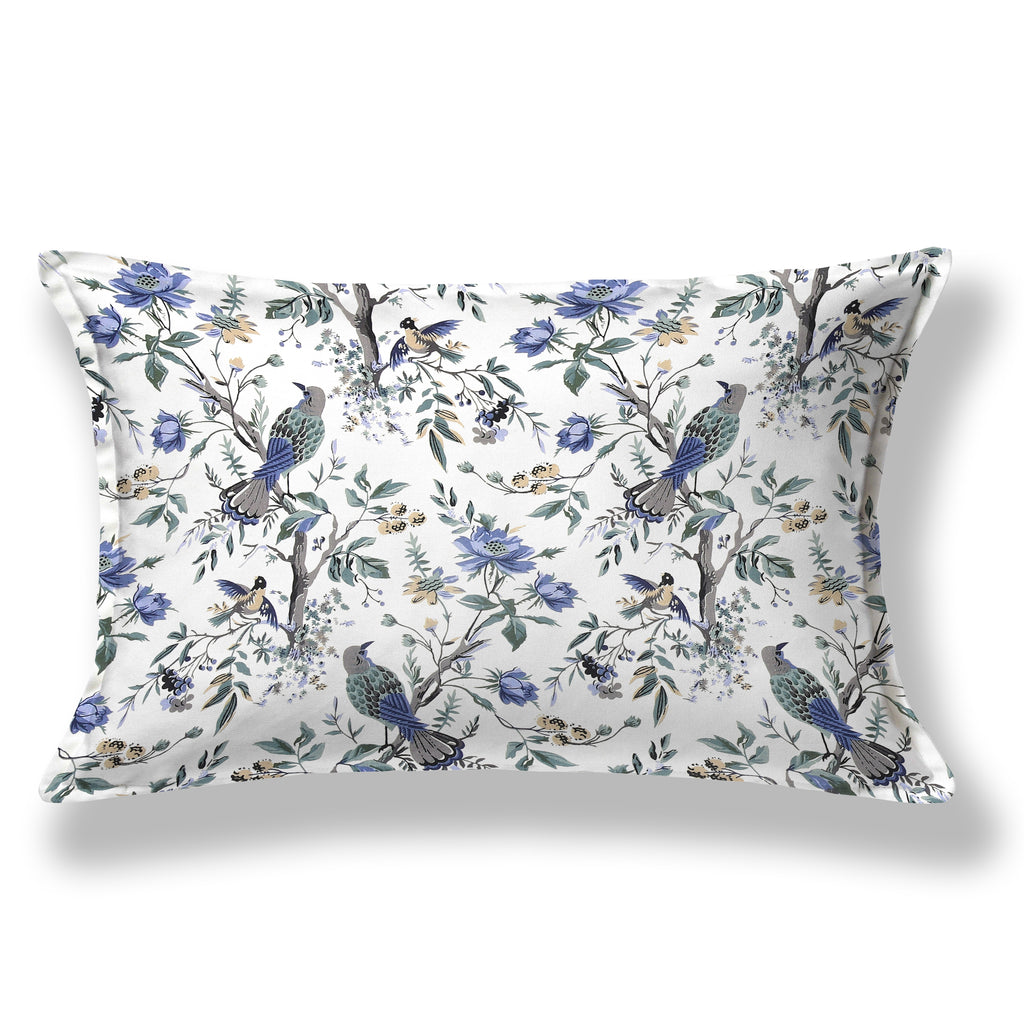 Blue Blossom Bird & Floral Single Bedsheet