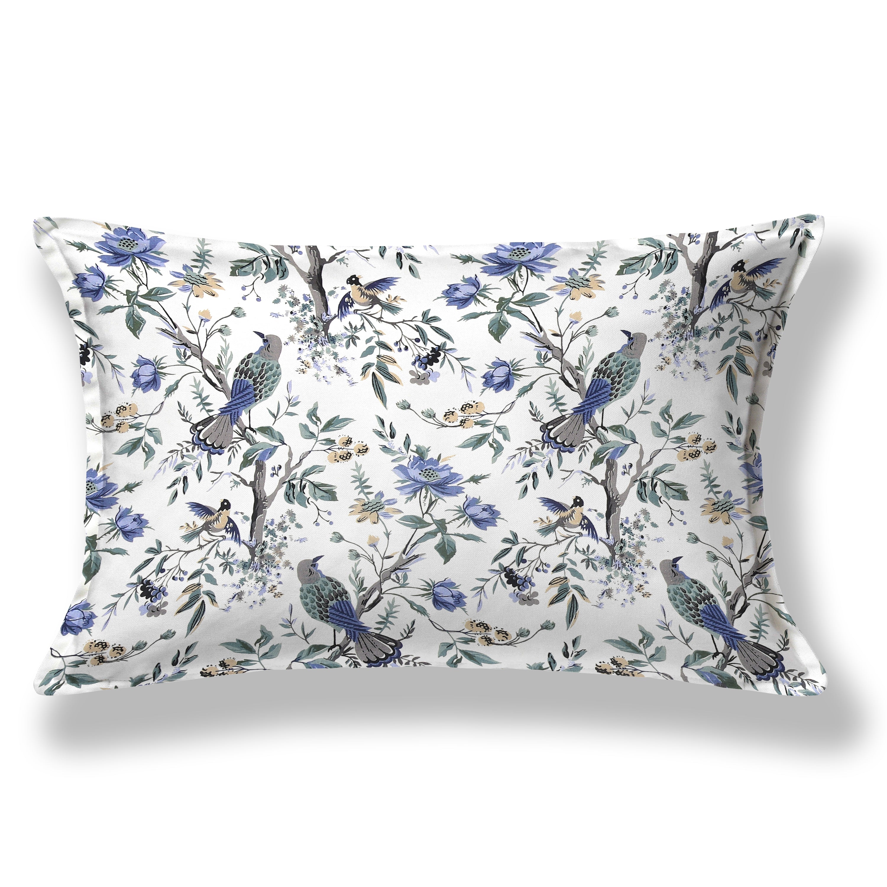 Blue Blossom Bird & Floral Single Bedsheet